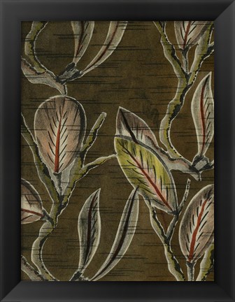 Framed Delicate Deco Pattern VIII Print