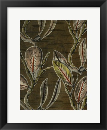 Framed Delicate Deco Pattern VIII Print