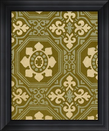 Framed Medallion Motif I Print