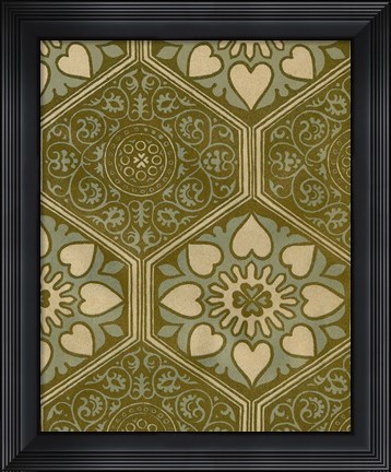 Framed Medallion Motif II Print