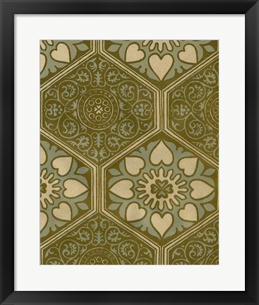 Framed Medallion Motif II Print