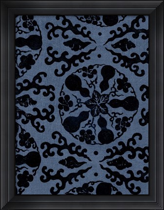 Framed Japanese Patterns VI Print