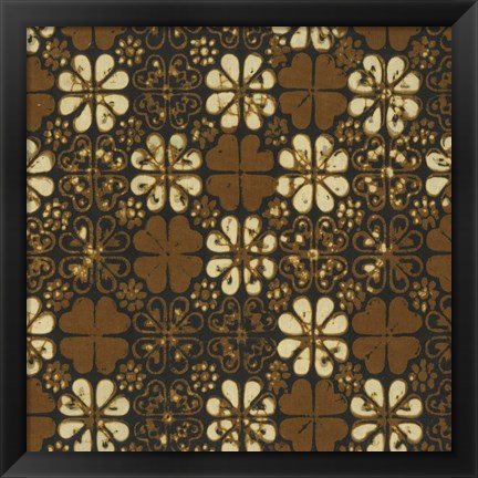 Framed Ethnic Batik II Print