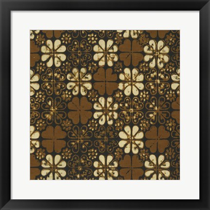 Framed Ethnic Batik II Print