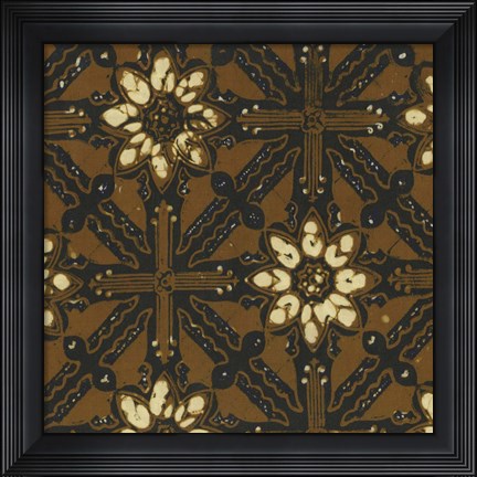 Framed Ethnic Batik III Print