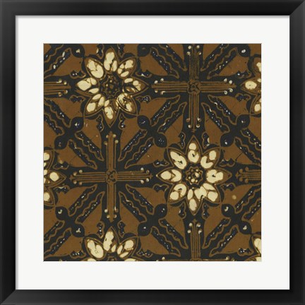 Framed Ethnic Batik III Print
