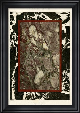 Framed Marble Varieties III Print