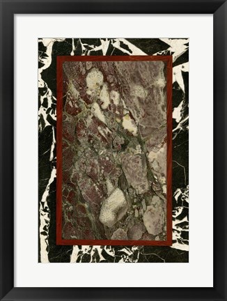 Framed Marble Varieties III Print