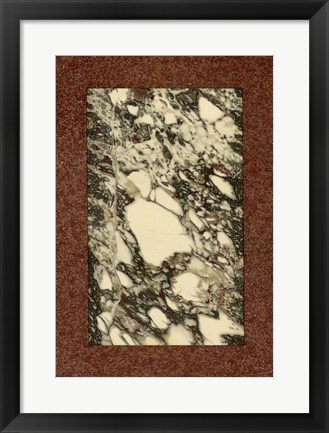 Framed Marble Varieties V Print