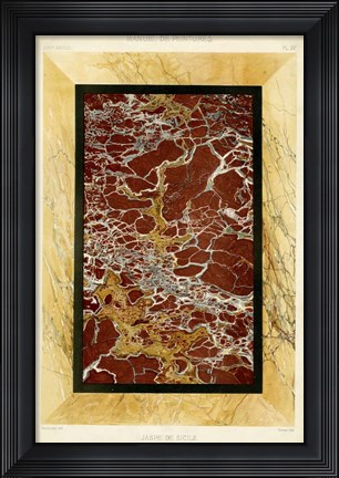 Framed Marble Varieties VII Print