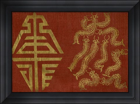 Framed Japanese Symbols VI Print