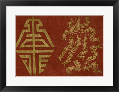 Framed Japanese Symbols VI Print