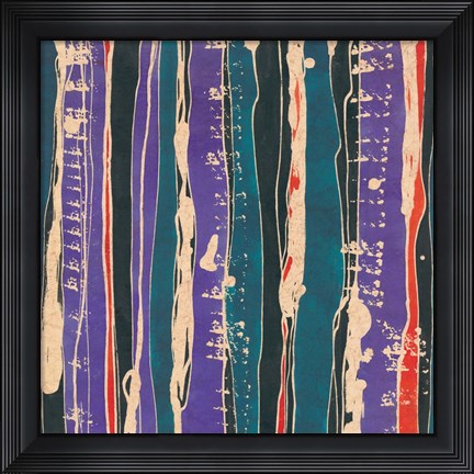 Framed Sgraffito I Print