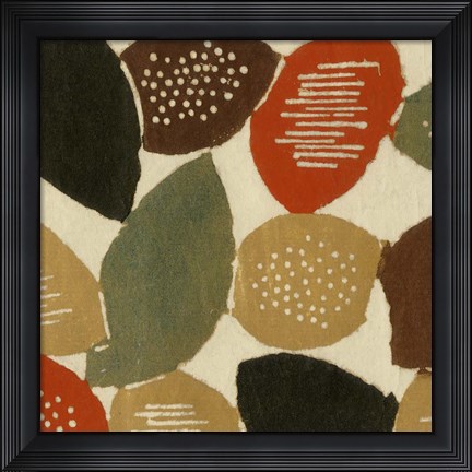 Framed Ovoid Motif I Print