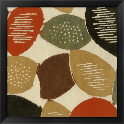 Framed Ovoid Motif II Print