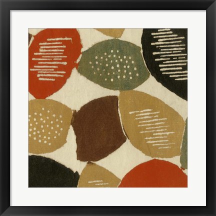 Framed Ovoid Motif II Print