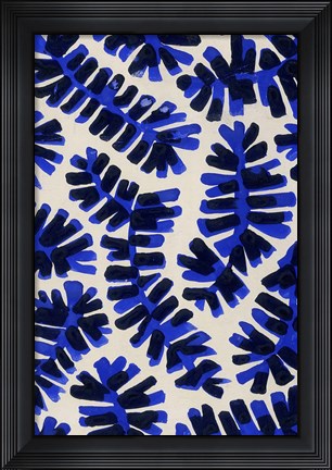 Framed Modern Leaf Motif II Print