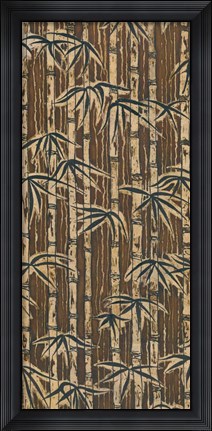 Framed Bamboo Design I Print