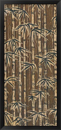 Framed Bamboo Design I Print