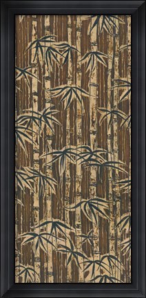 Framed Bamboo Design II Print