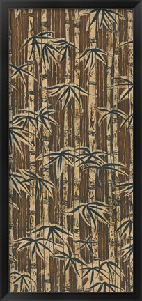 Framed Bamboo Design II Print