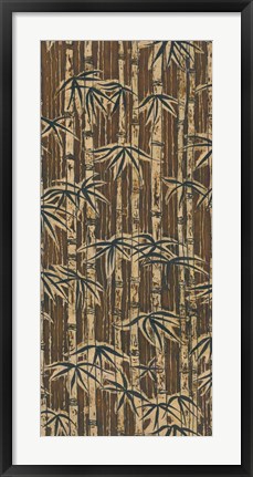 Framed Bamboo Design II Print