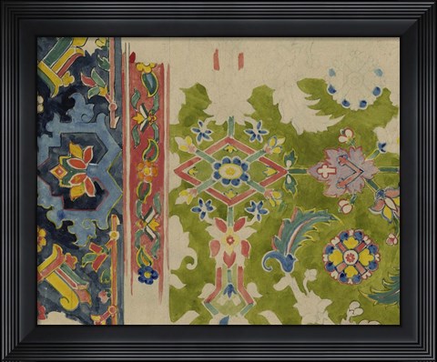 Framed Vintage Design Sketch III Print