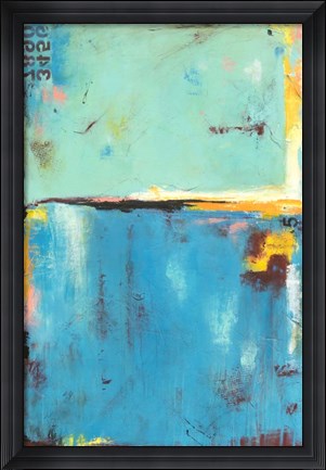 Framed Matchbox Blue 55 Print