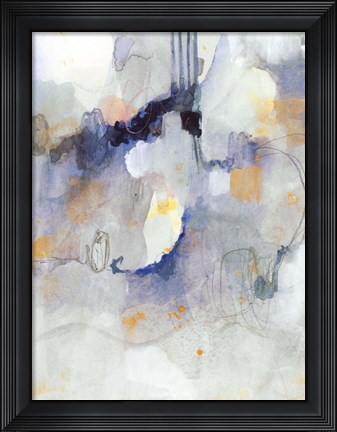 Framed Watercolor Tatter I Print