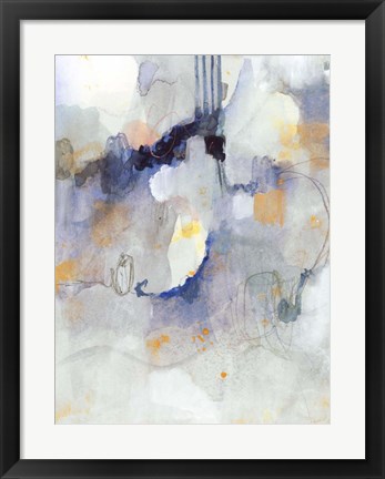 Framed Watercolor Tatter I Print