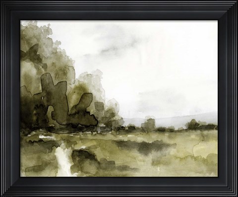 Framed Simple Watercolor Scape I Print