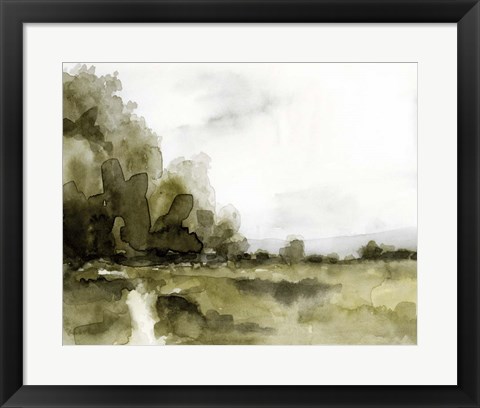 Framed Simple Watercolor Scape I Print