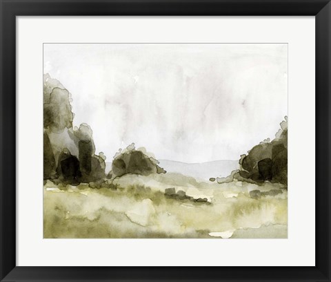 Framed Simple Watercolor Scape II Print