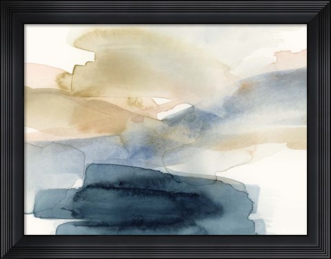 Framed Watercolor Swathe I Print