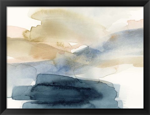Framed Watercolor Swathe I Print
