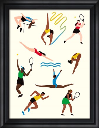 Framed Olympians I Print