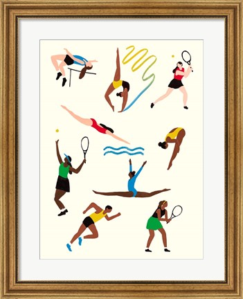Framed Olympians I Print