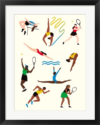 Framed Olympians I Print