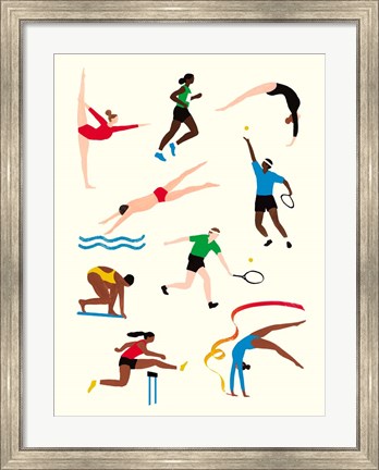 Framed Olympians II Print