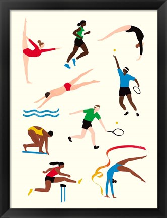 Framed Olympians II Print