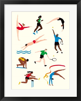 Framed Olympians II Print