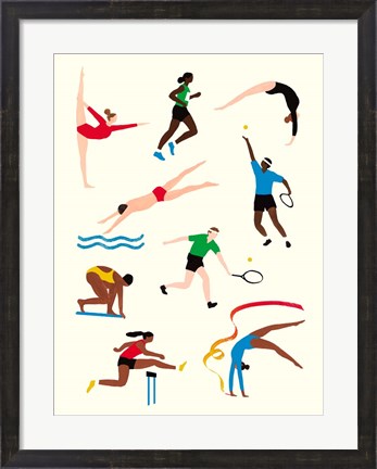 Framed Olympians II Print