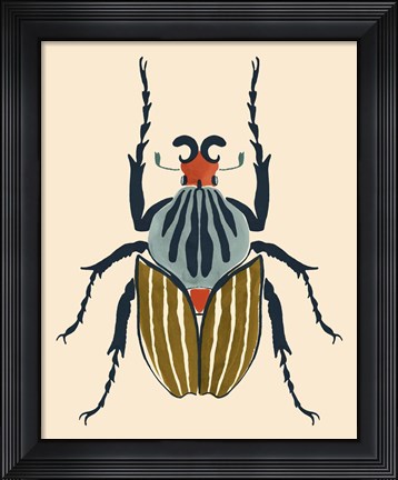 Framed Beetle Bug I Print