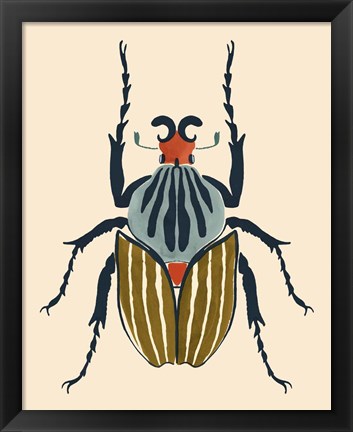 Framed Beetle Bug I Print