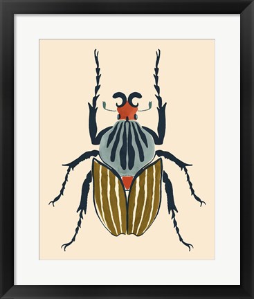 Framed Beetle Bug I Print