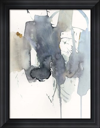 Framed Indigo Splatter II Print