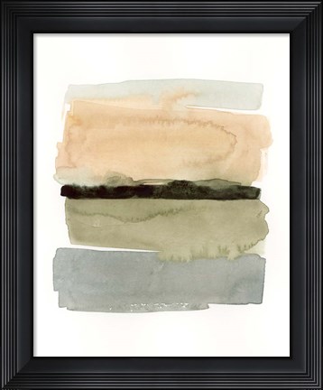 Framed Peachy Horizon II Print