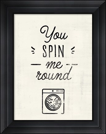 Framed Laundry Room III Print