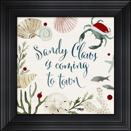 Framed Sun-kissed Christmas III Print