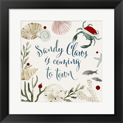 Framed Sun-kissed Christmas III Print